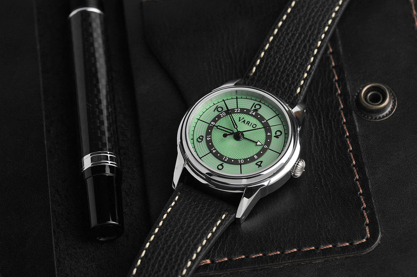 Vario Empire Seasons True GMT Spring Green Automatic Dress Watch