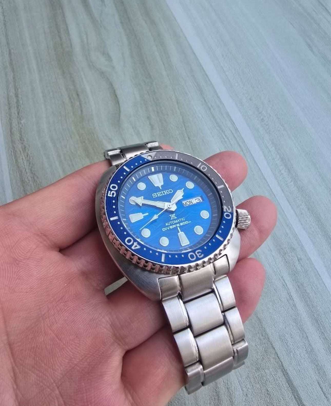 Preloved Seiko turtle save the ocean special edition