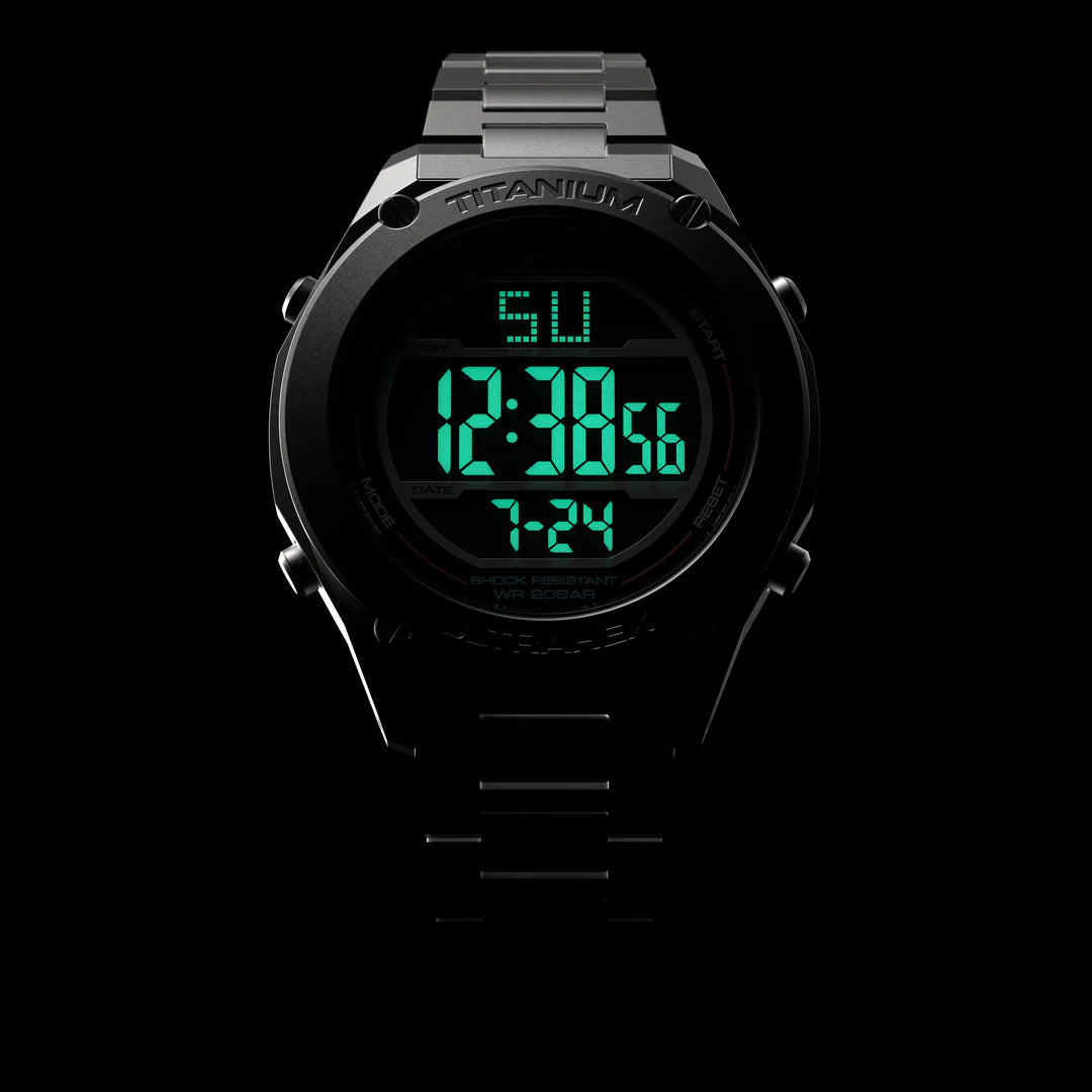 RZE UTD-8000-BK on Black Elastic Strap