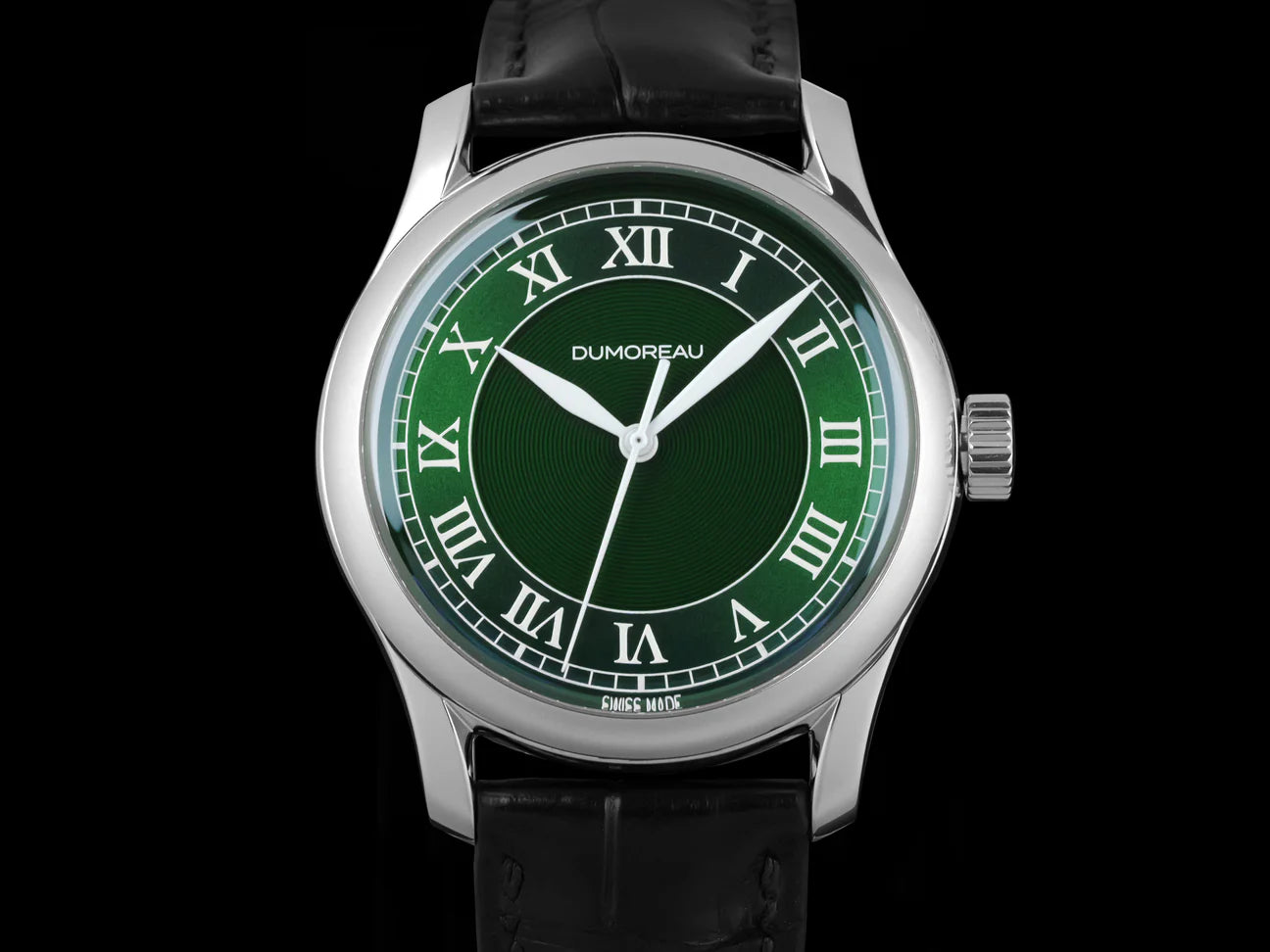 Dumoreau DM02 Roman Indices with Emrald Green Dial
