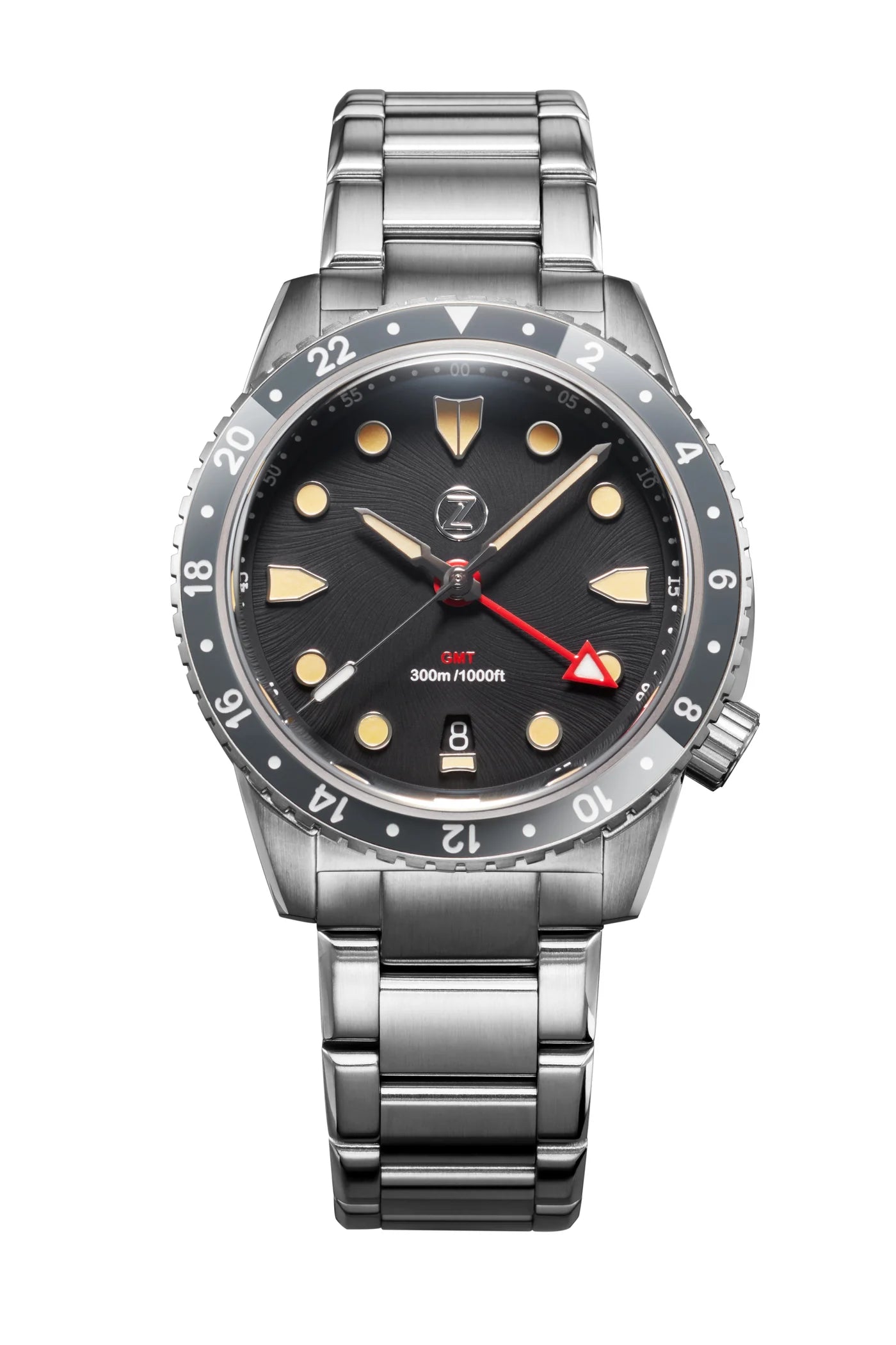 Mako 300M GMT BLACK with Vintage Lume