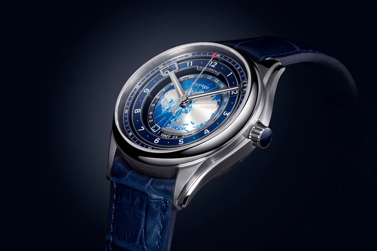 DeSanders Voyage GMT - Stainless Steel & Blue