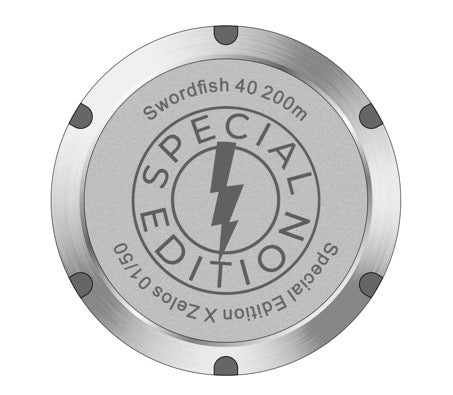 Special Edition X Zelos Swordfish 200m diver with Lapis Lazuli dial 50 pcs