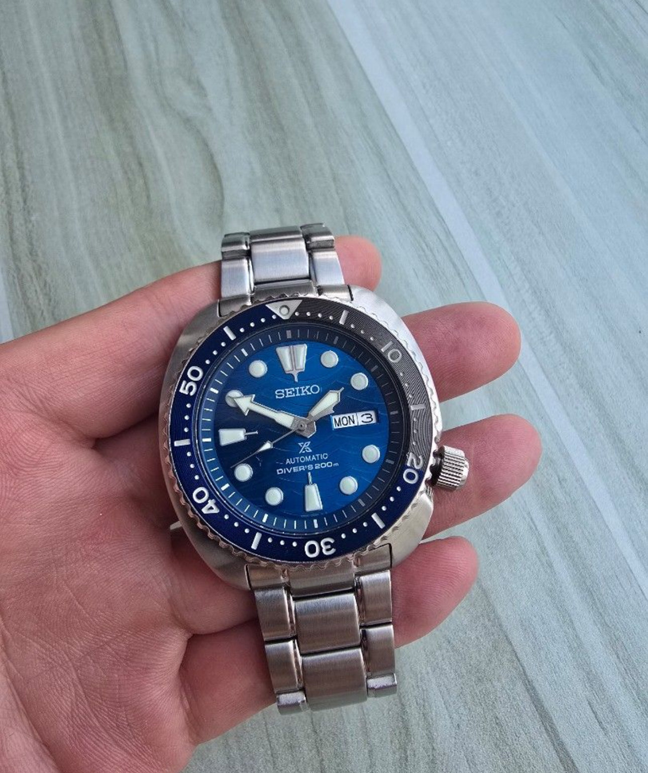 Preloved Seiko turtle save the ocean special edition