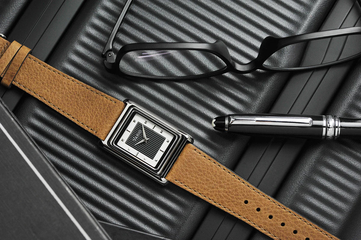Vario VERSA Reversible Single Time White Tuxedo Automatic Watch