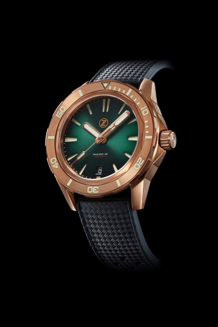 Zelos Swordfish Bronze Emerald