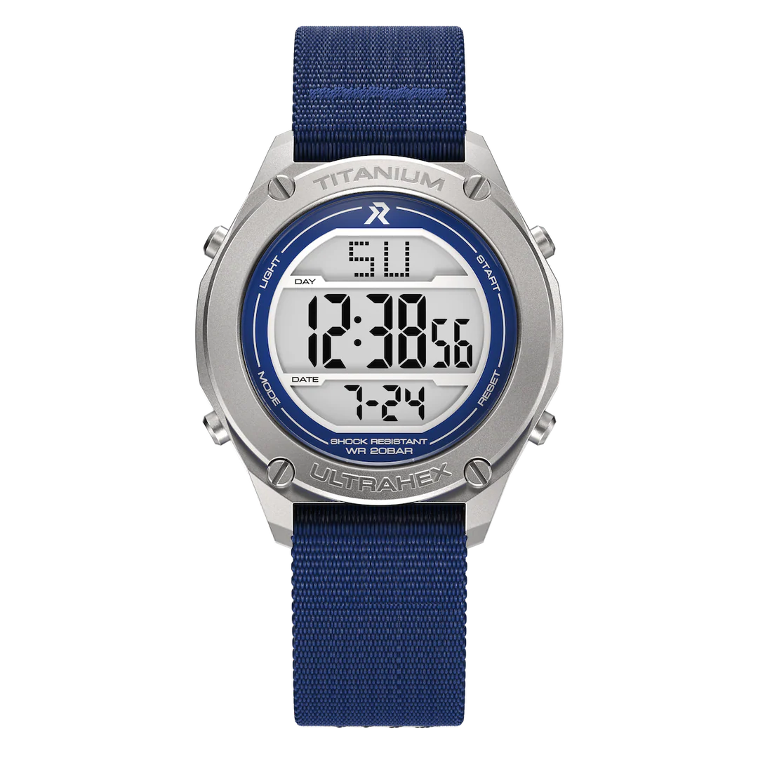 RZE UTD-8000-NB on Blue Elastic Strap