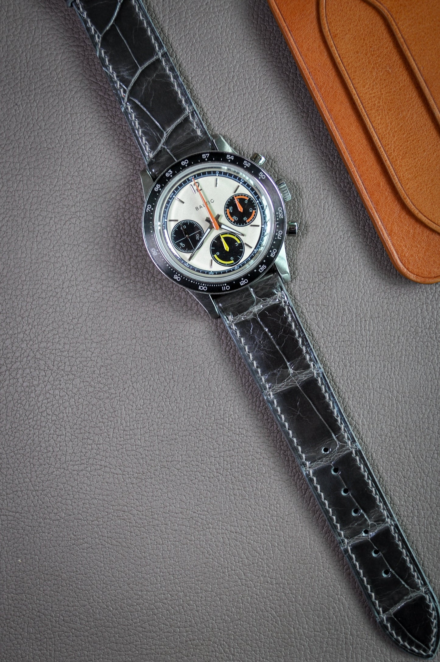 Handmade Crocodile Strap-Grey