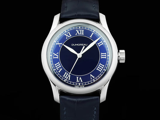 Dumoreau DM02 Roman Indices in Royal Blue Dial