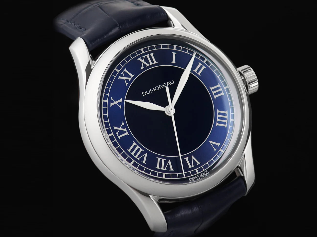 Dumoreau DM02 Roman Indices in Royal Blue Dial