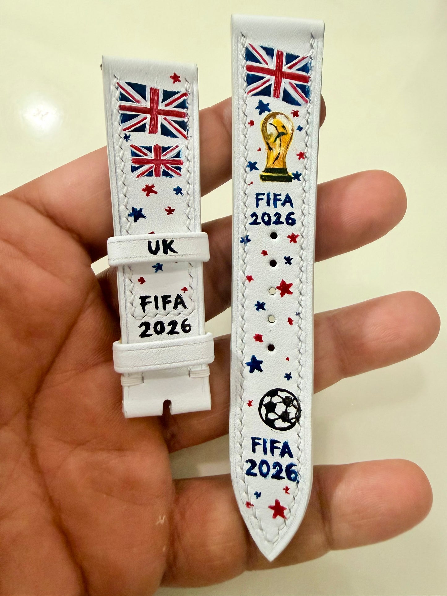 FIFA World Cup 2026 hand painted 20mm straps
