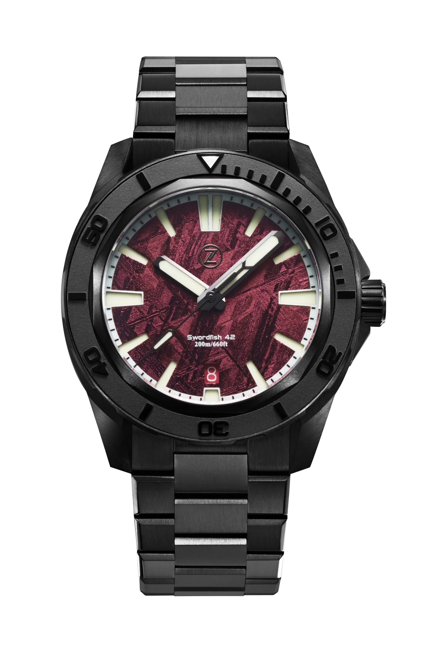 Zelos Swordfish 42mm Titanium “Blood Moon”