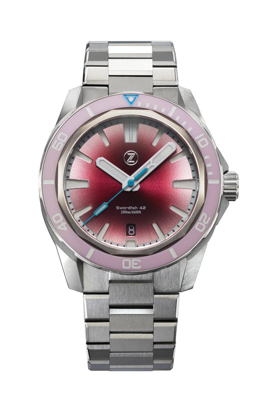 Zelos Swordfish 42mm Titanium “Sakura”