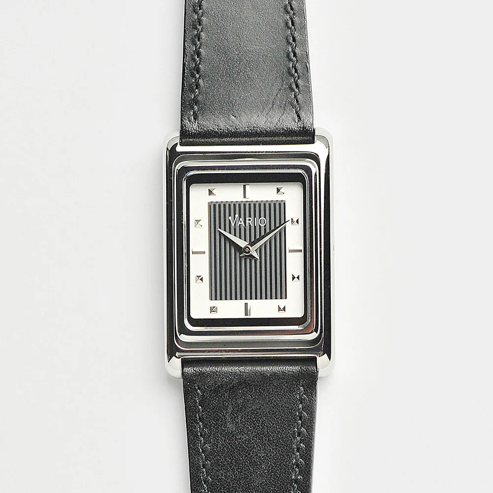 Vario VERSA Reversible Single Time White Tuxedo Automatic Watch
