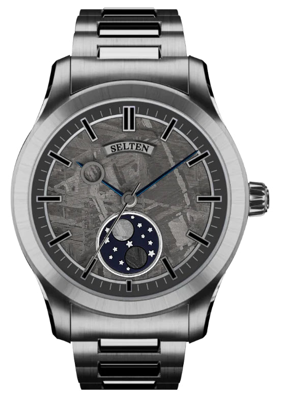 Selten- 00.00- Natural Meteorite Dial